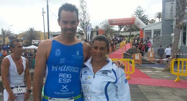 Daniel quinto de Canarias, Germán tercero en Moya y gran actuación de los triatletas en La Laguna